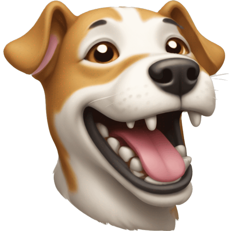 laughing dog emoji