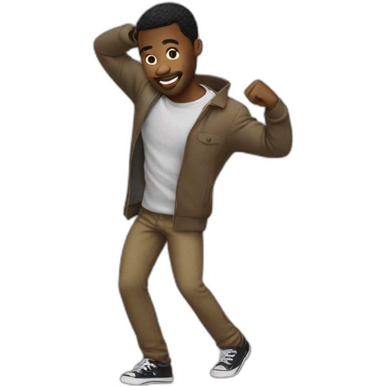 black man twerking emoji