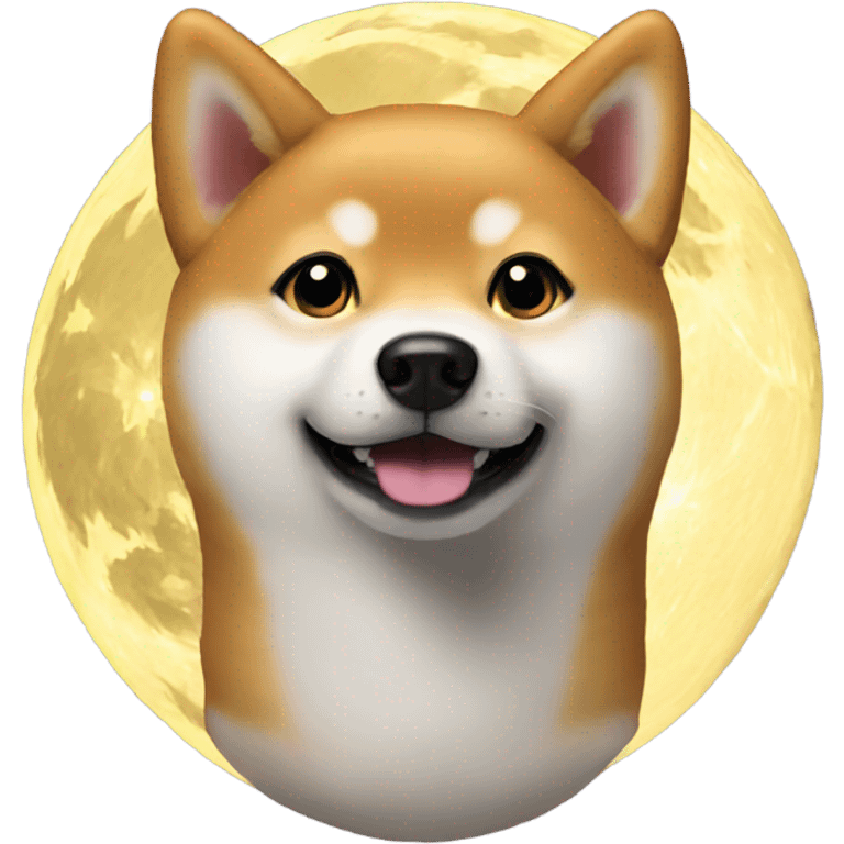 Shiba Inu to the moon emoji