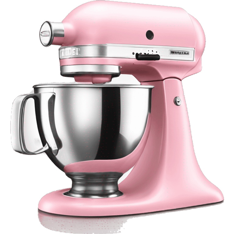 Realistic light pink kitchenaid mizer isolated. emoji