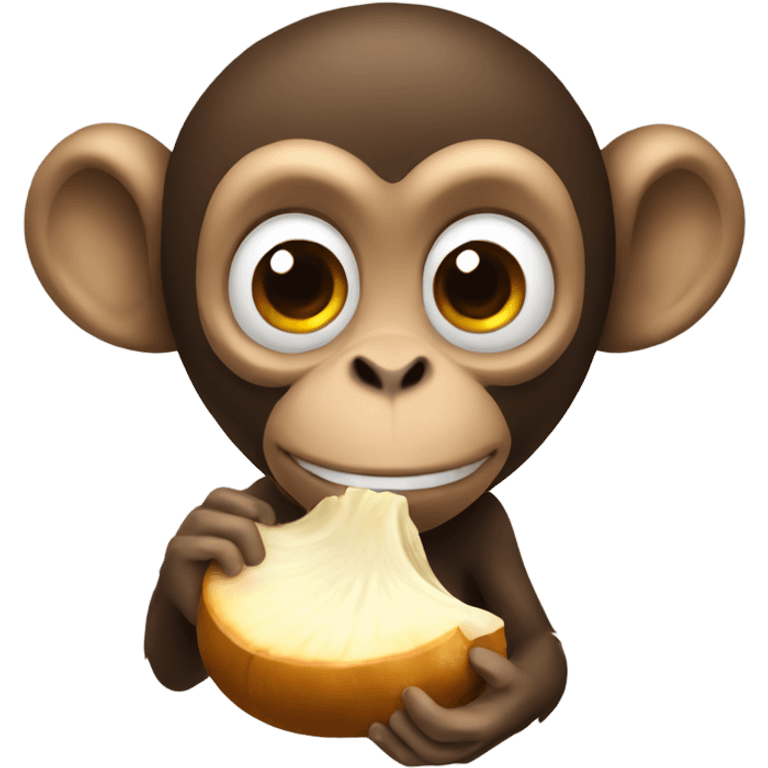 Monkey eating mushrooms  emoji