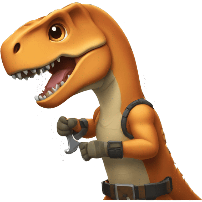 t-rex bodu builder arms emoji