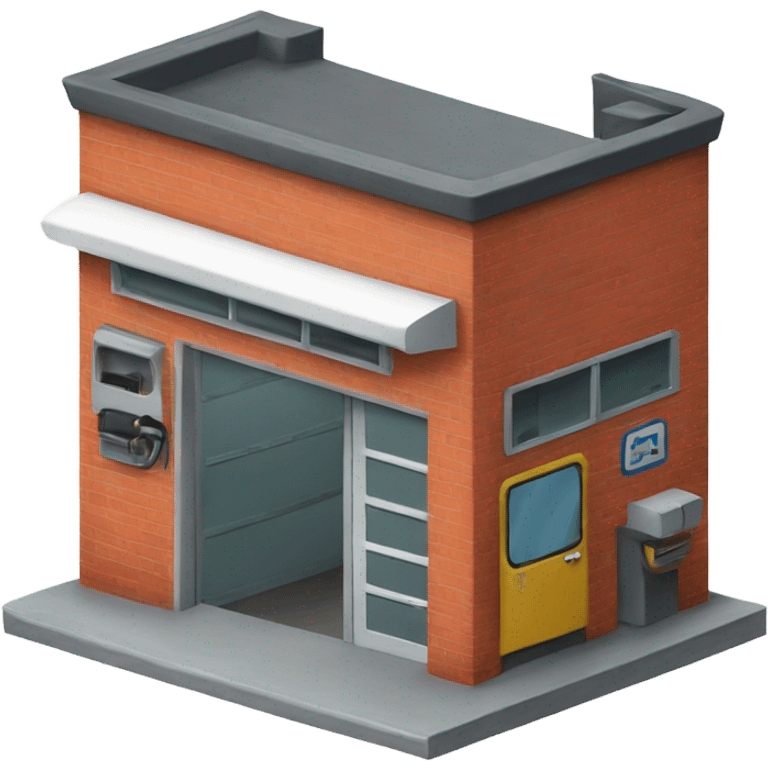 auto repair station front view emoji