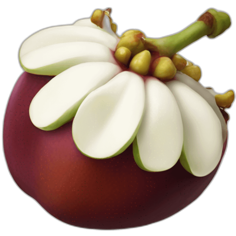 mangosteen fruit emoji