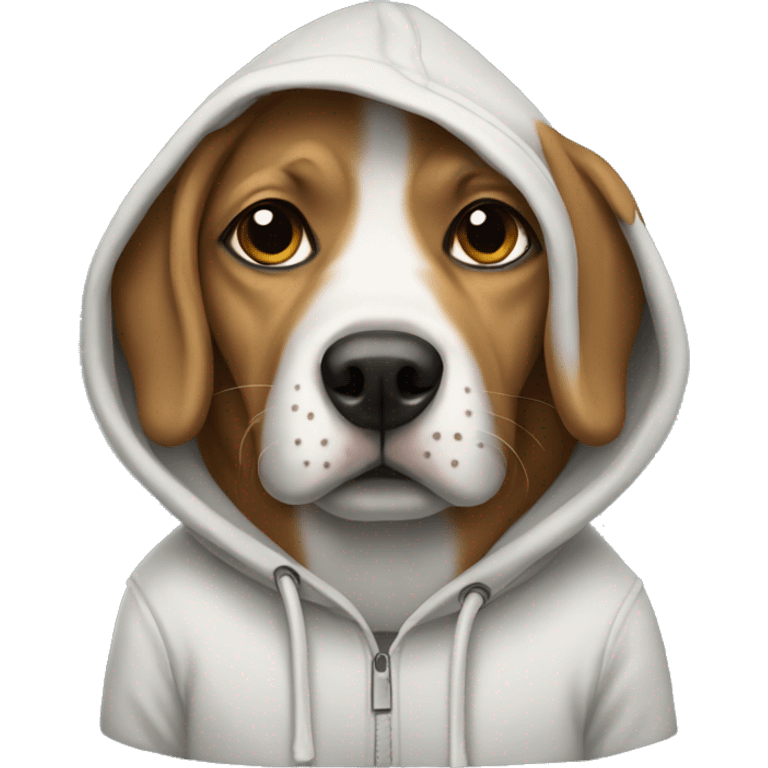 dog in hoodie emoji