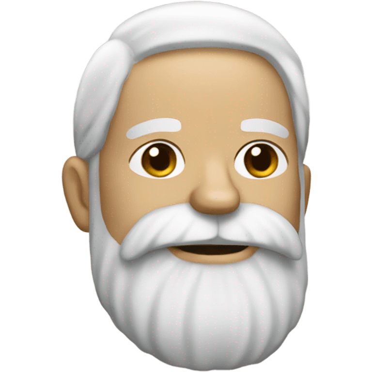 White bearded man with dog emoji