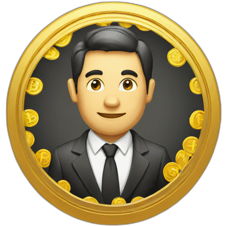 Business bitcoin emoji