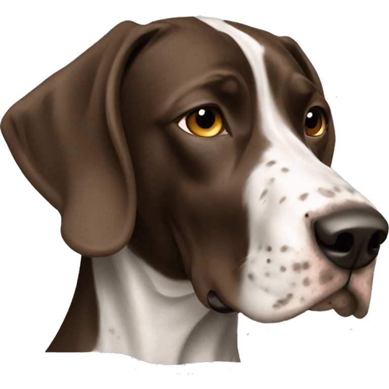 brown Braque Francais dog French Pointer  emoji