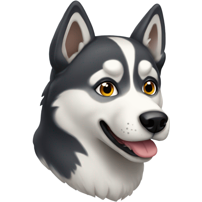 A husky dog  emoji