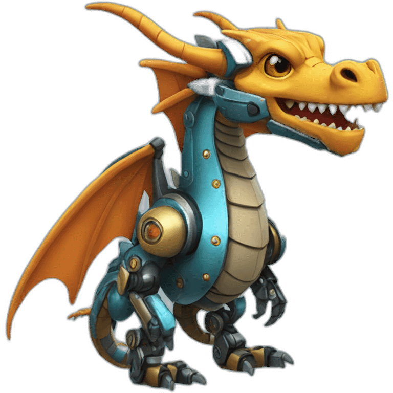 Un Dragon-robot emoji