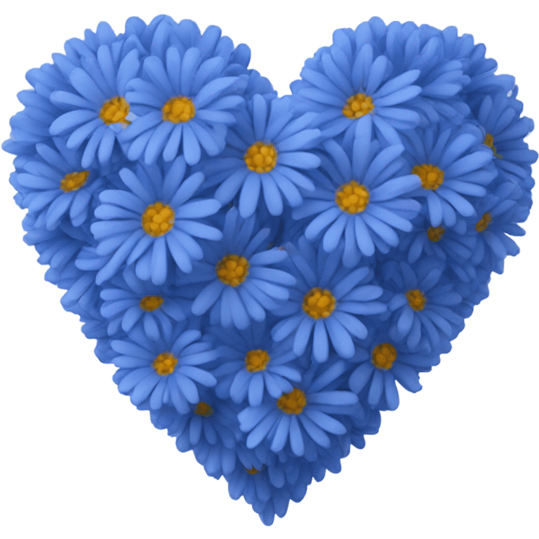 Cornflower Blue color heart emoji