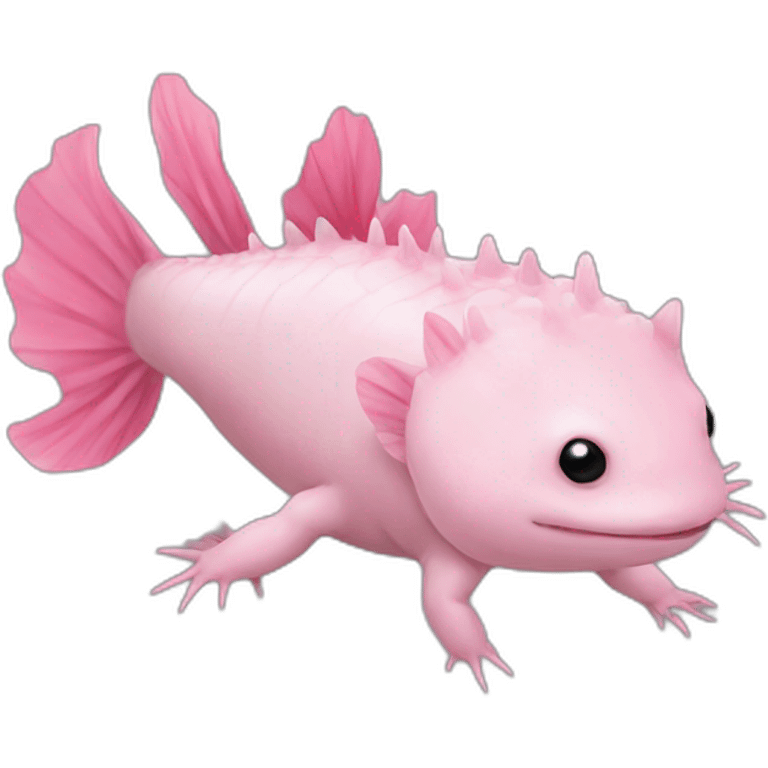 Axolotl sakura emoji