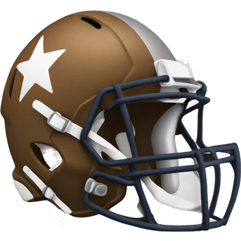 football helmet with star emoji