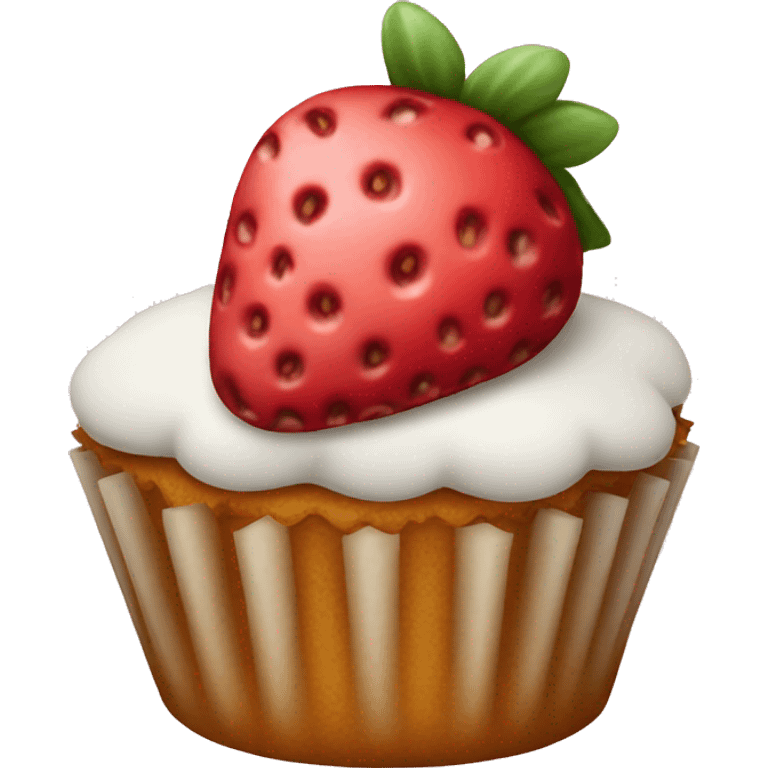 strawberry cupcake emoji