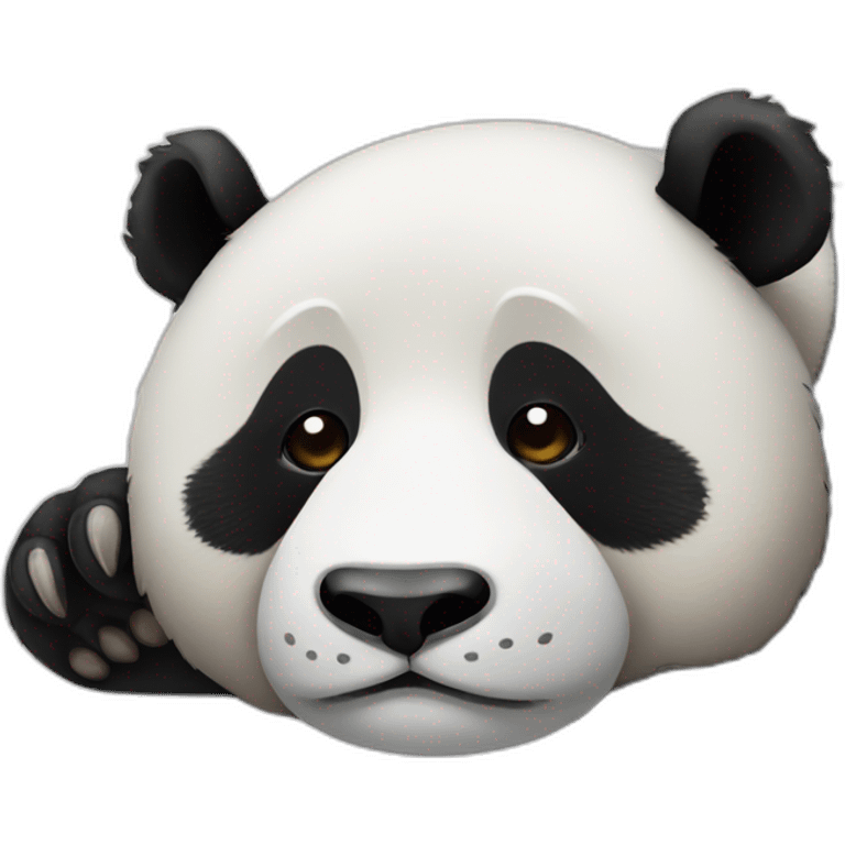 A sleepy panda  emoji