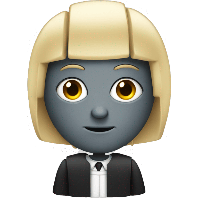 robot judge with a wig emoji