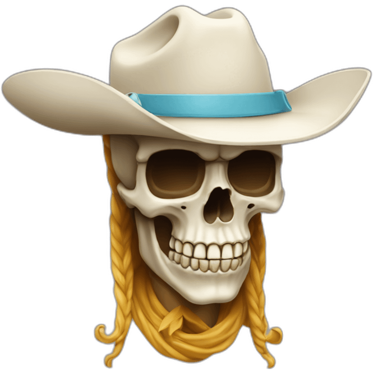 skull surfer cowboy emoji