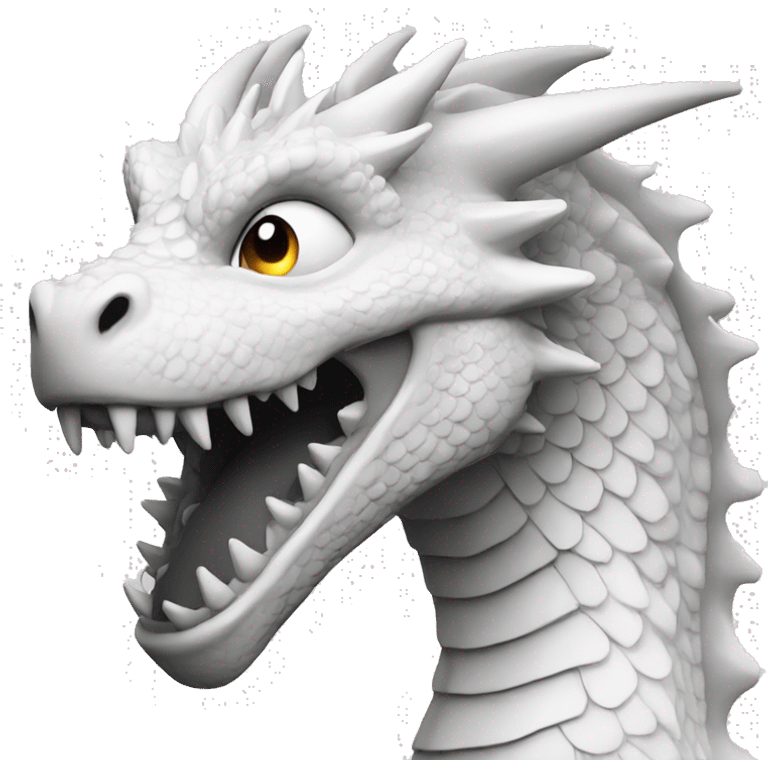 Dragon noir blanc  emoji