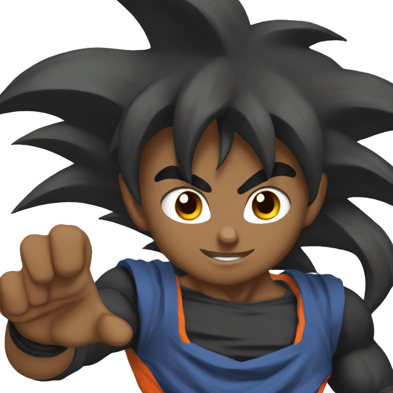 black goku emoji