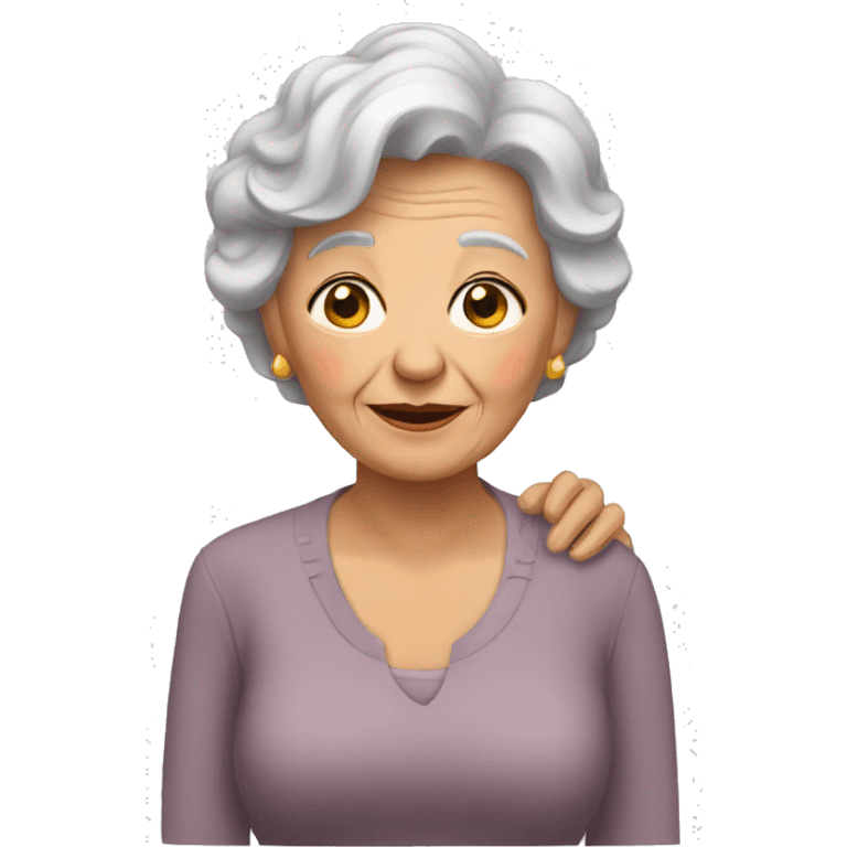 Abuela y su nieta emoji