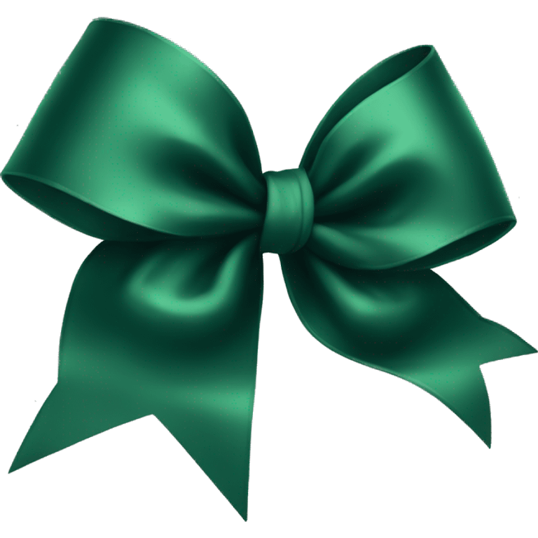 dark green bow emoji