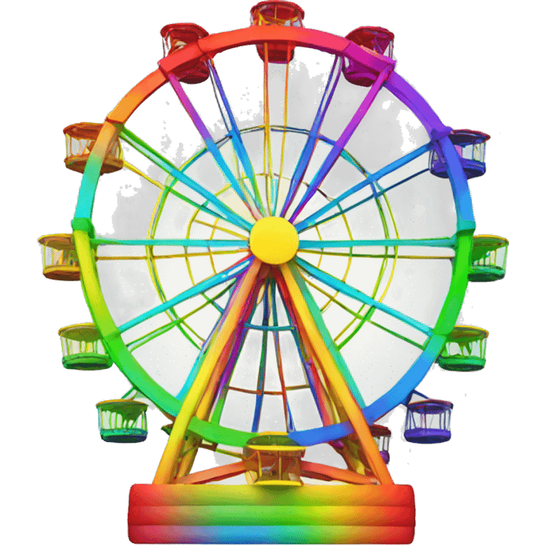 rainbow ferris wheel emoji