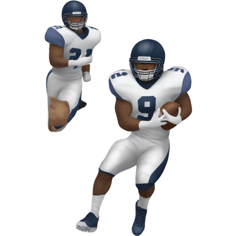 Fullback blocking for running back  emoji