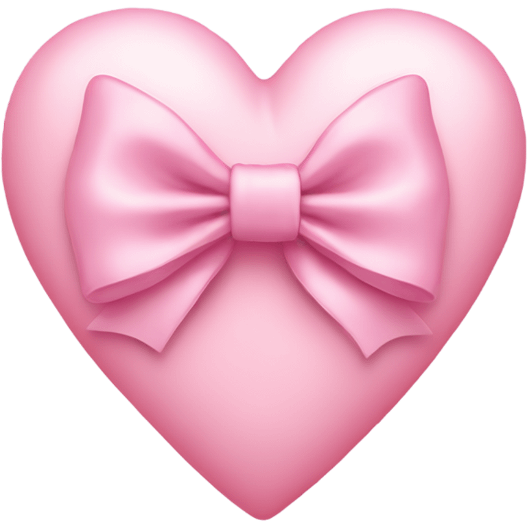 pastel pink heart with two bows emoji