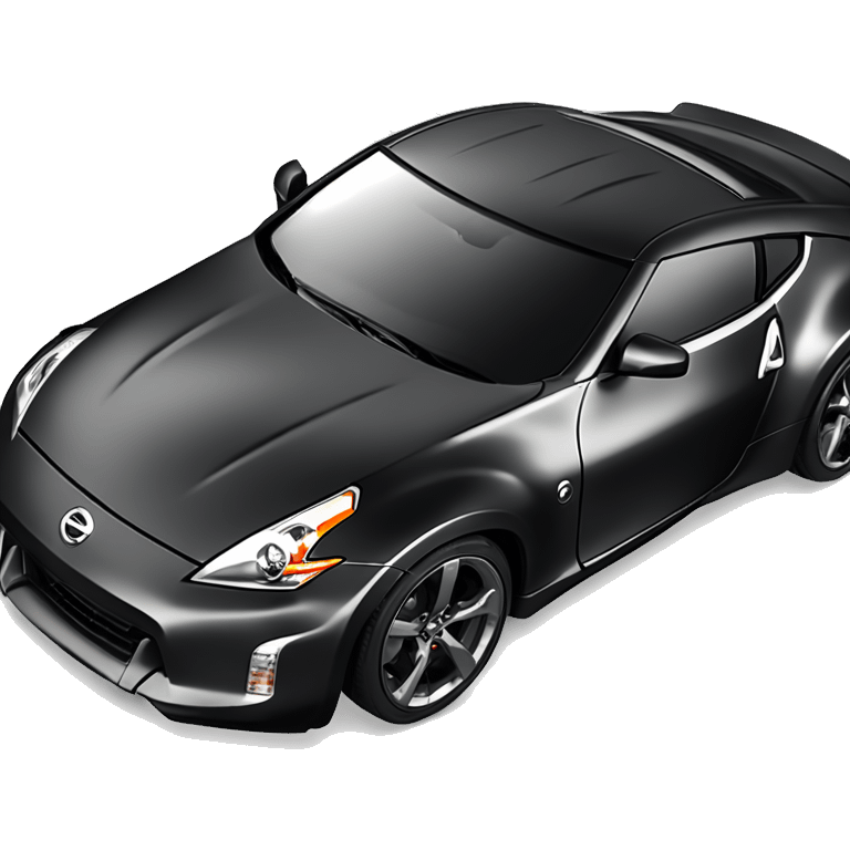 Dark grey Nissan 370Z frin cash bar emoji