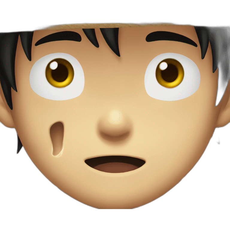 crying luffy emoji