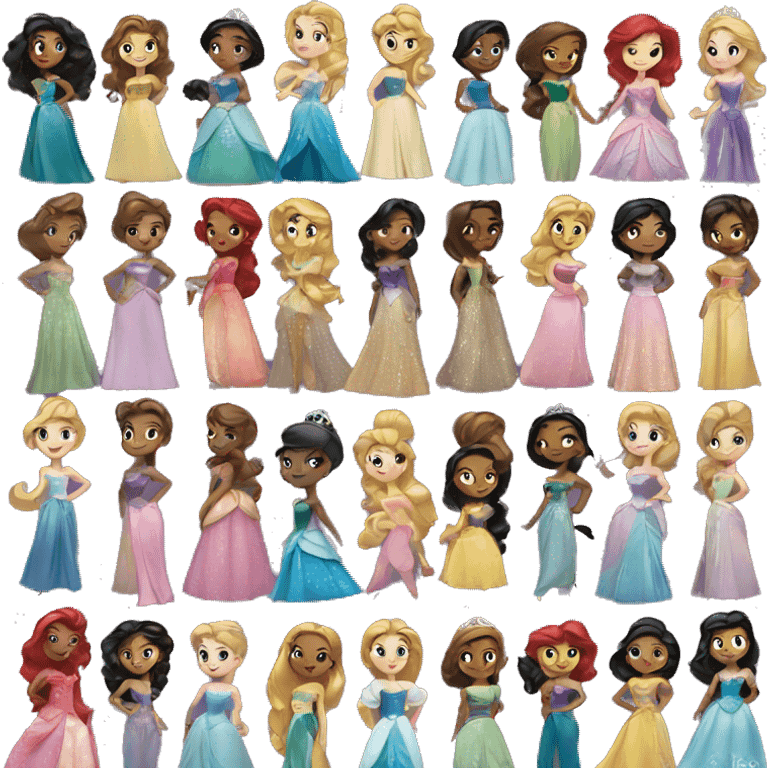 Disney princesses emoji