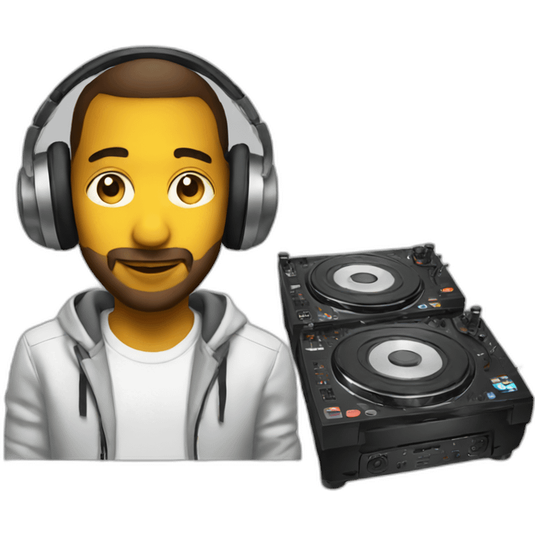 Rassian DJ on the work  emoji