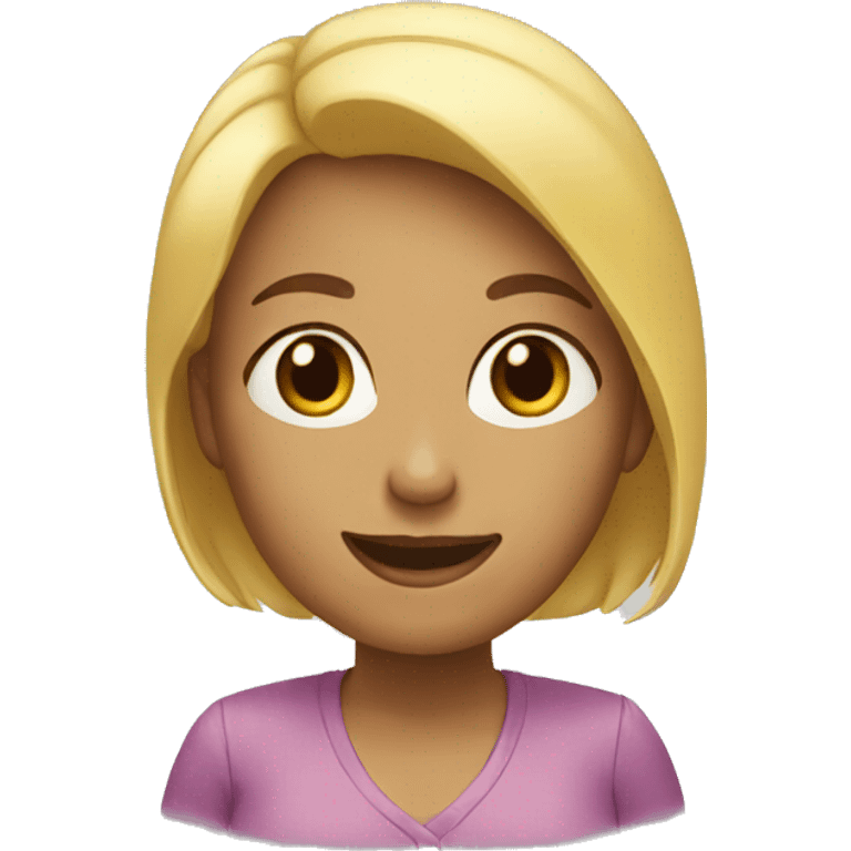 a woman announcing new arrivals emoji