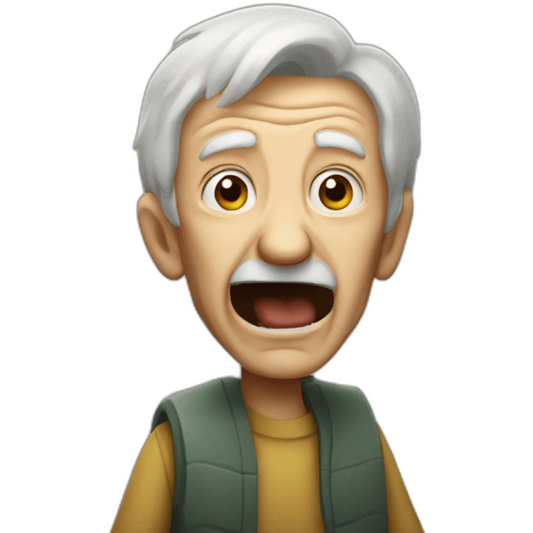 old man yelling at wolt emoji