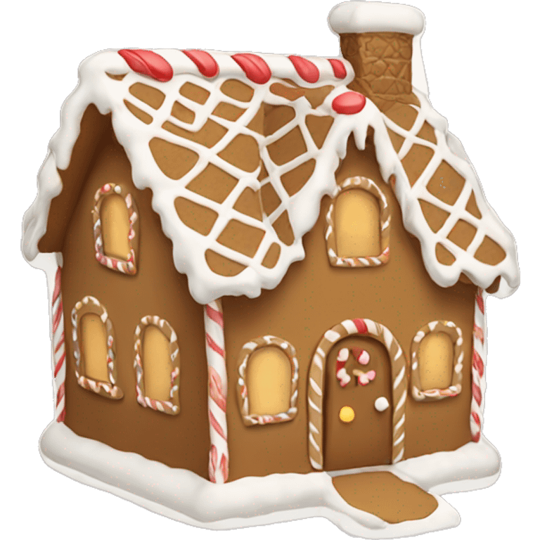 Beige gingerbread house  emoji