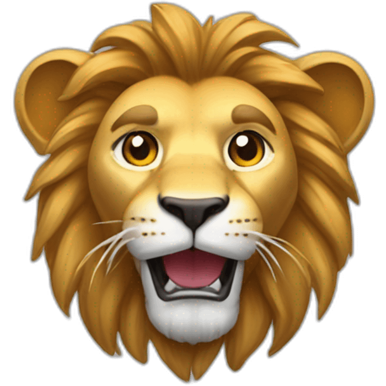 Un lion qui a une ps5 emoji