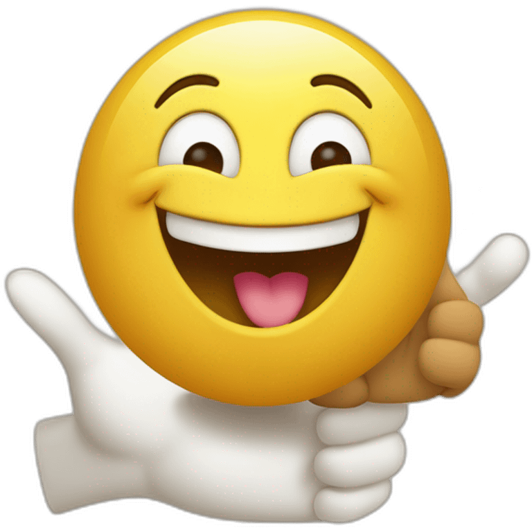 happy character show thumb or thumb approval conveys positive energy and gratitude emoji