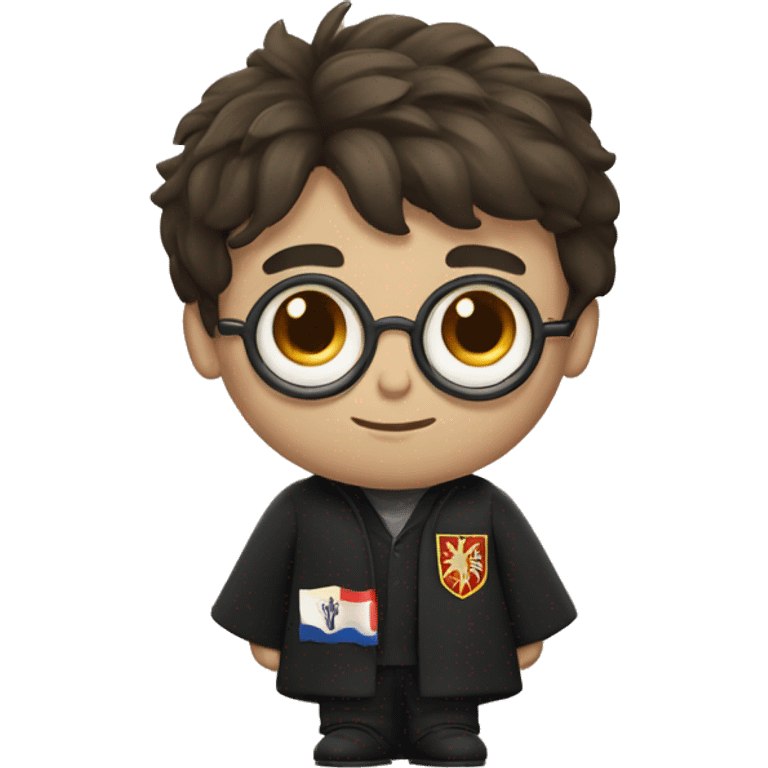 Harry Potter With A Serbian Emblem On Him emoji