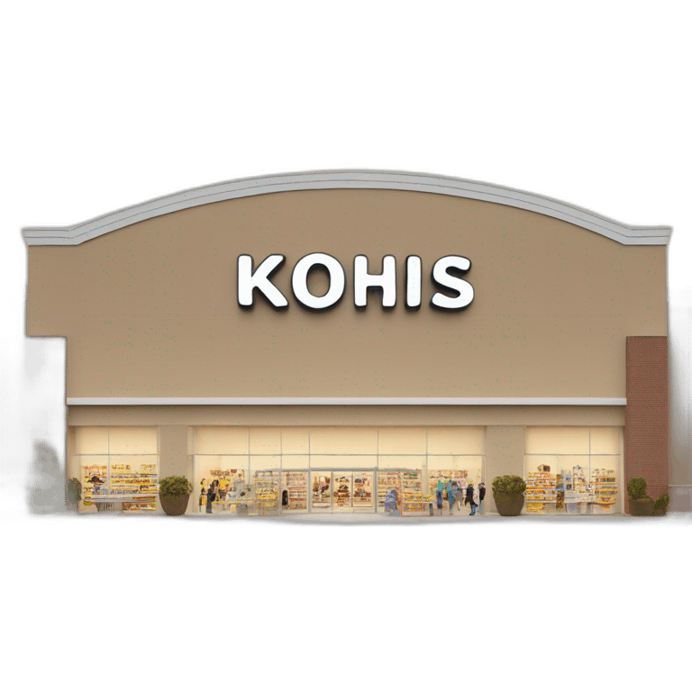 kohls department store with customers emoji