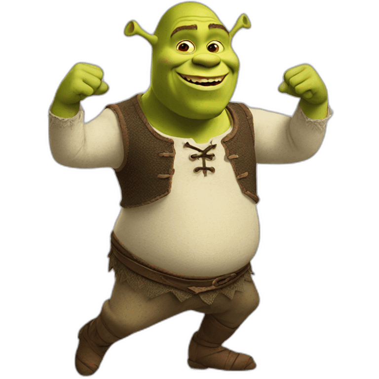 shrek dancing emoji