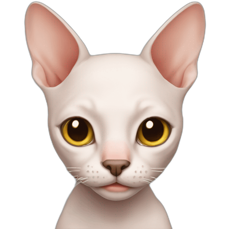 hairless cat side emoji