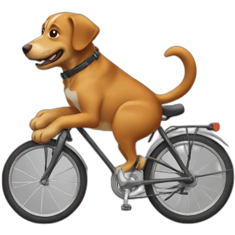 Dog on bike emoji