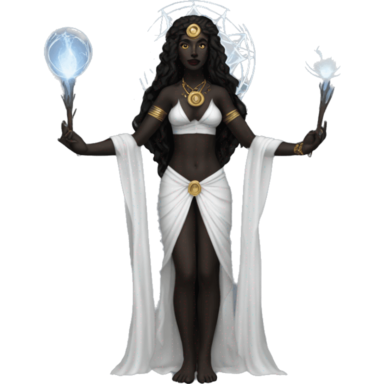 Hekate goddess of the night and magic- triple goddess black emoji