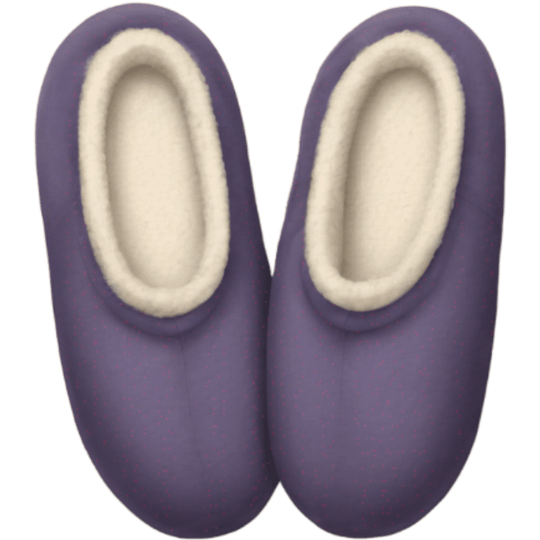 cozy slippers emoji