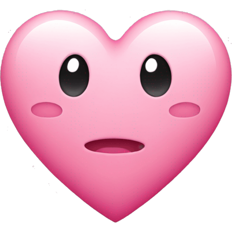 Cute pink heart emoji