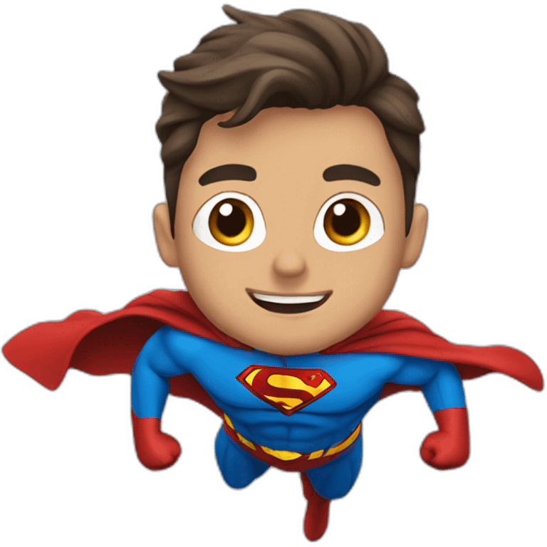 super man is flying emoji