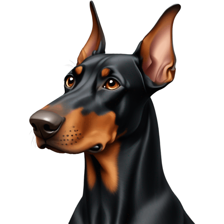 Doberman sitting emoji