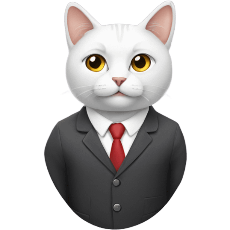 Business cat in a suif emoji