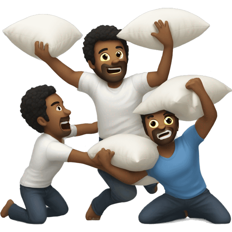 Pillow fight emoji