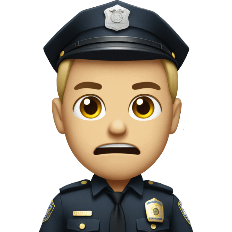 Angry cop emoji